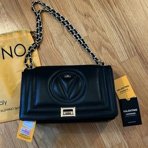 VALENTINO BY MARIO VALENTINO  Italian Leather Alice Signature Crossbody